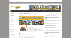 Desktop Screenshot of apartmentsforcheap.org